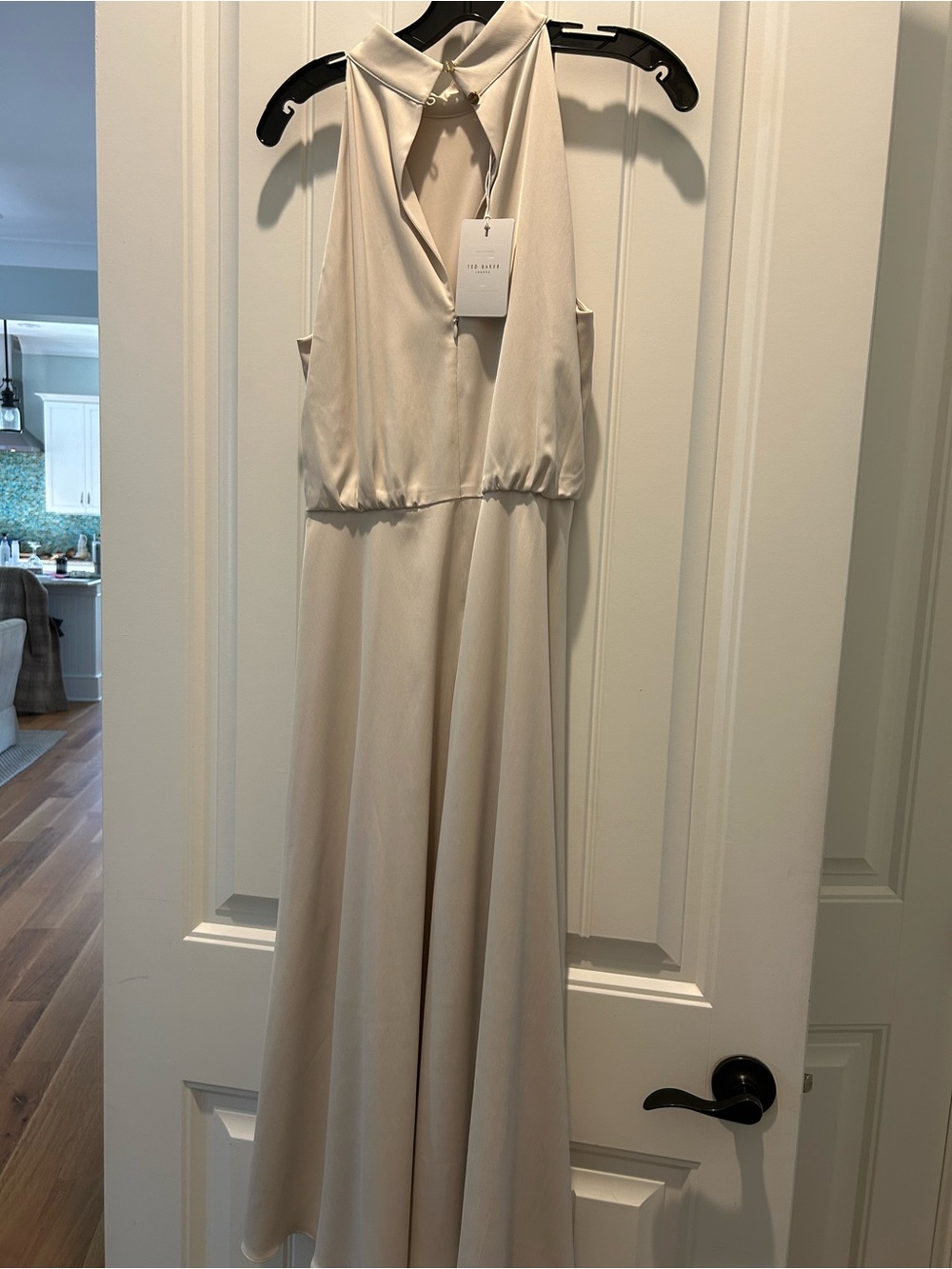 Ted Baker Cream Halter Maxi Dress